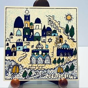 Jerusalem Ceramic Tile Vintage
